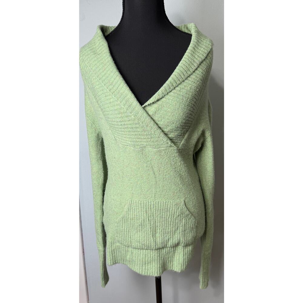 Vintage Y2K 90’s Crossover V-Neck Pullover Kangaroo Pocket Massini sweater 2000s